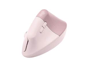 【Logitech 羅技】 Lift-玫瑰粉 人體工學垂直滑鼠