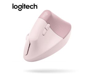 【Logitech 羅技】 Lift-玫瑰粉 人體工學垂直滑鼠