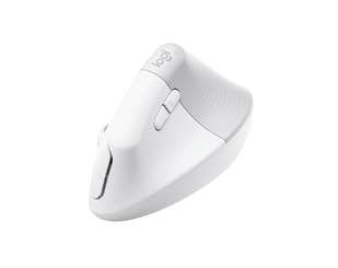 【Logitech 羅技】 Lift-珍珠白 人體工學垂直滑鼠