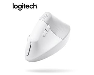 【Logitech 羅技】 Lift-珍珠白 人體工學垂直滑鼠